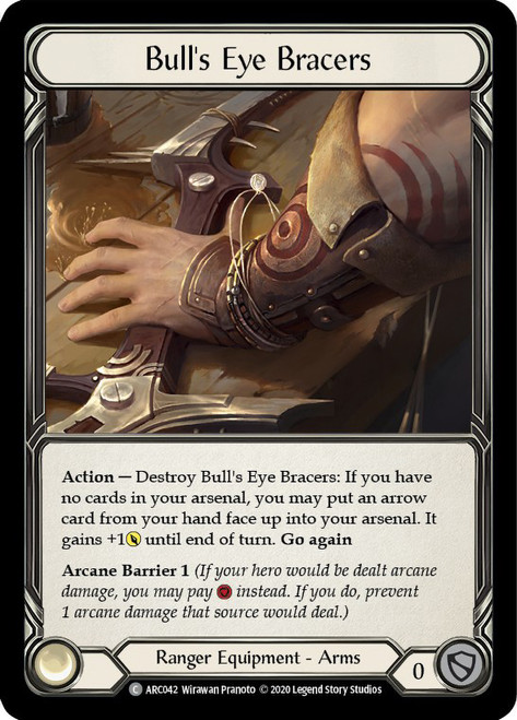 Bull's Eye Bracers Non-foil English