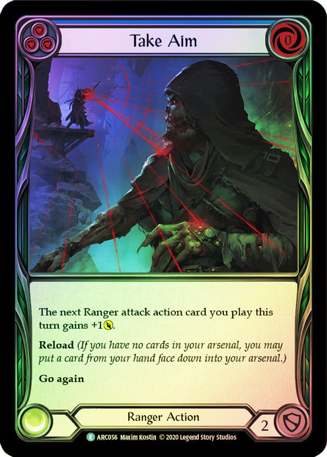 Take Aim (Blue) Rainbow Foil English