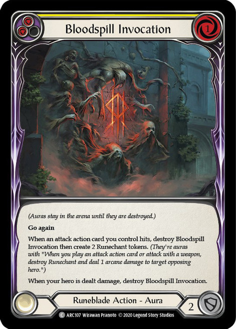 Bloodspill Invocation (Yellow) Non-foil English