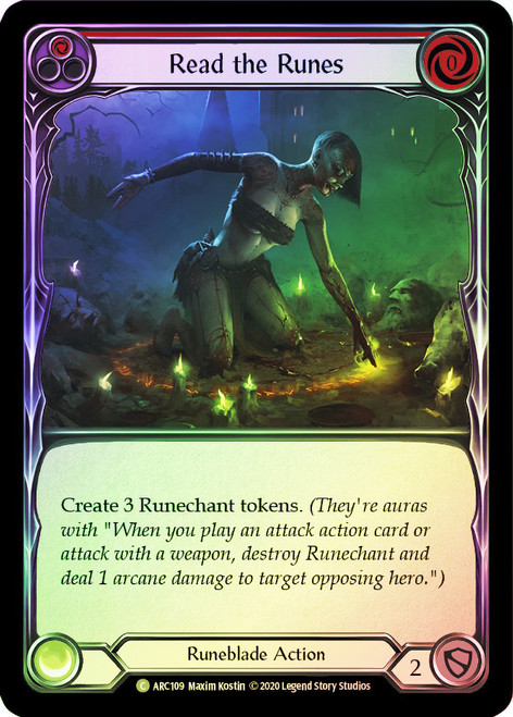 Read the Runes (Red) Rainbow Foil English