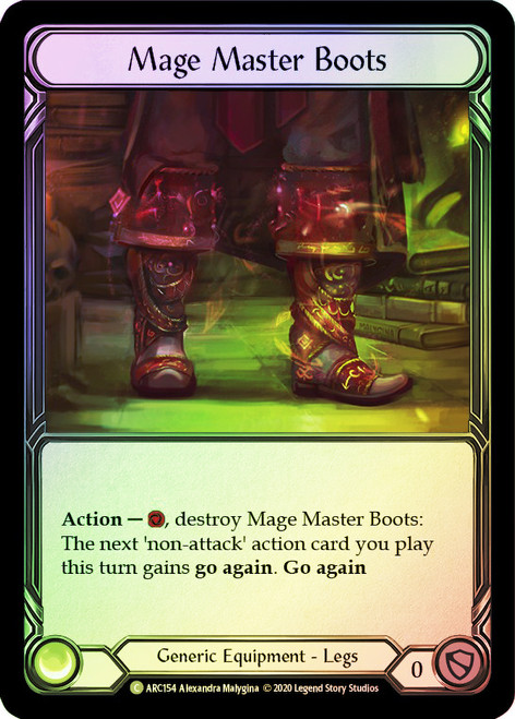 Mage Master Boots Rainbow Foil English