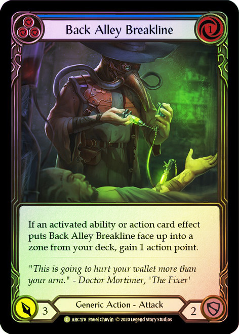 Back Alley Breakline (Blue) Rainbow Foil English