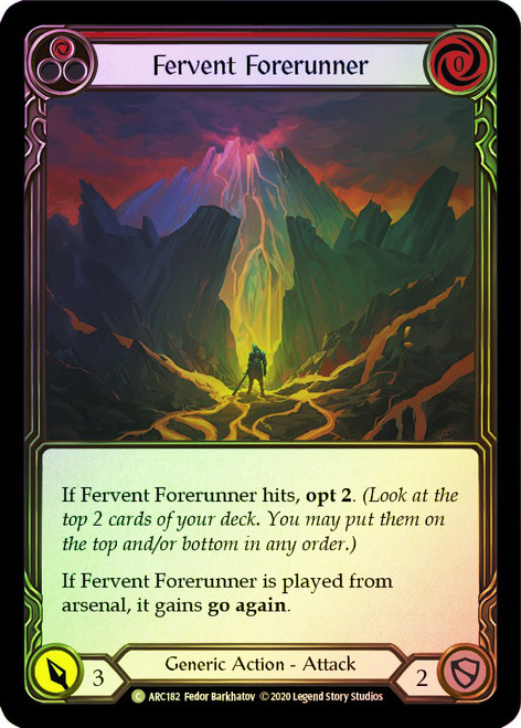 Fervent Forerunner (Red) Rainbow Foil English
