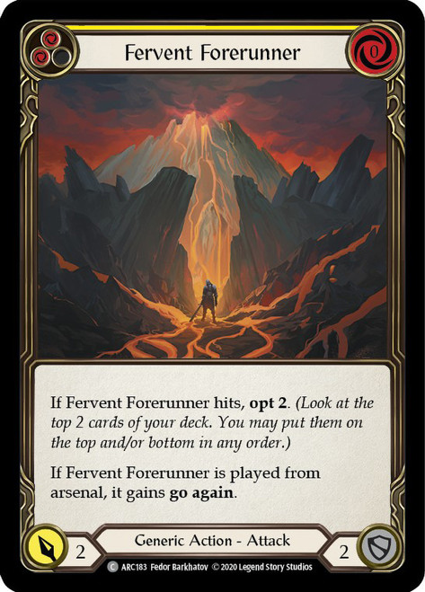 Fervent Forerunner (Yellow) Non-foil English