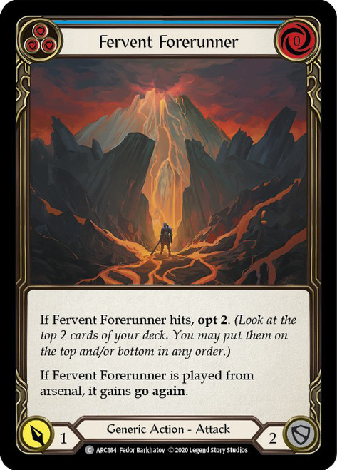 Fervent Forerunner (Blue) Non-foil English