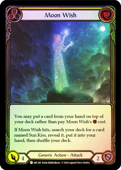 Moon Wish (Yellow) Rainbow Foil English