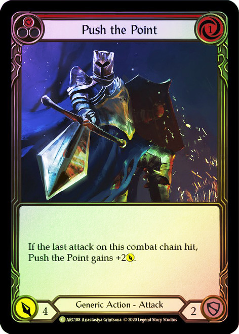 Push the Point (Red) Rainbow Foil English