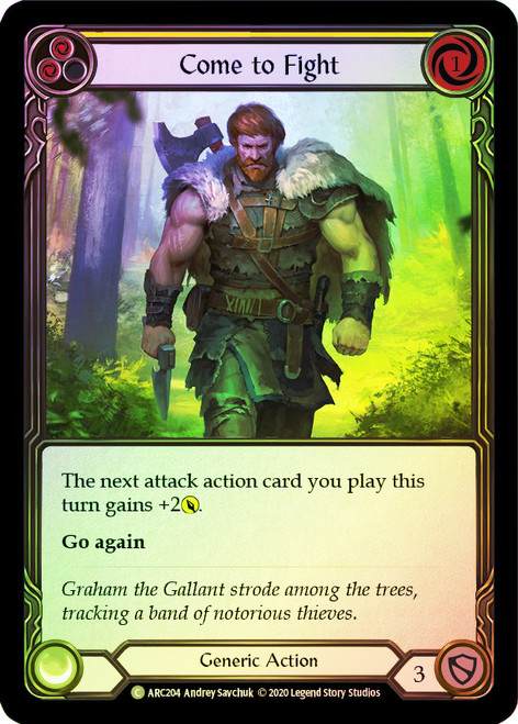 Come to Fight (Yellow) Rainbow Foil English
