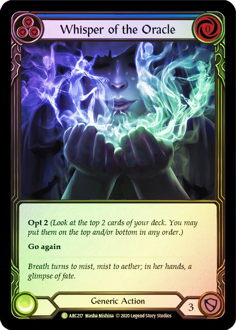 Whisper of the Oracle (Blue) Rainbow Foil English