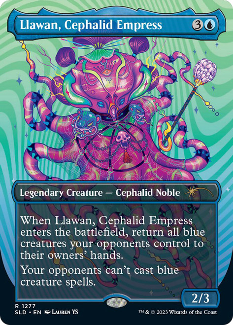 Llawan, Cephalid Empress (Secret Lair) (Borderless)\nPromo: General\nSingle\nMagic The Gathering