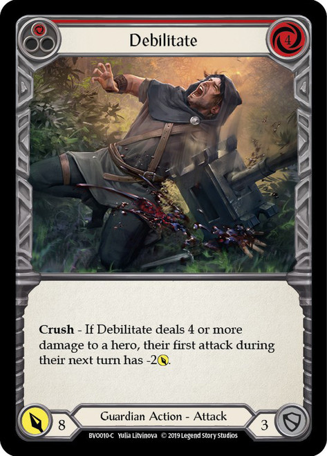 Debilitate (Red) Non-foil English