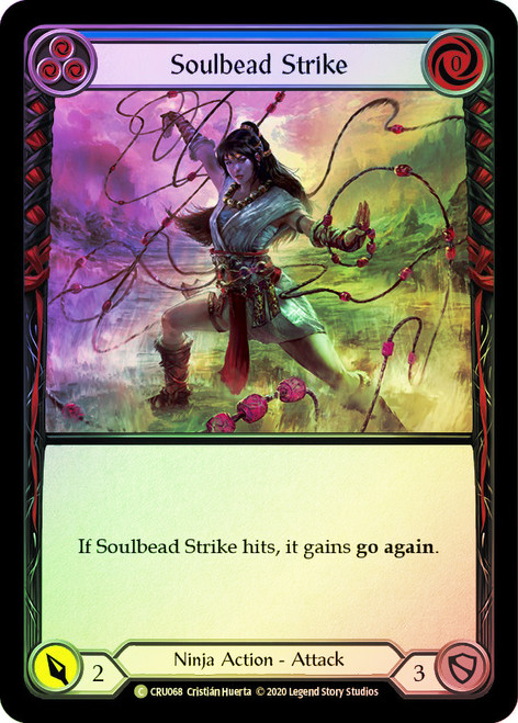 Soulbead Strike (Blue) Rainbow Foil English