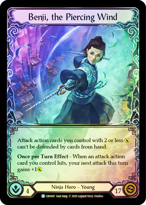 Benji, the Piercing Wind Rainbow Foil English