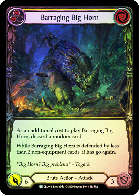Barraging Big Horn (Yellow) Rainbow Foil English