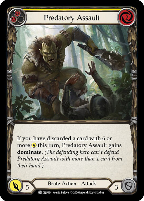 Predatory Assault (Yellow) Non-foil English