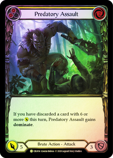Predatory Assault (Yellow) Rainbow Foil English