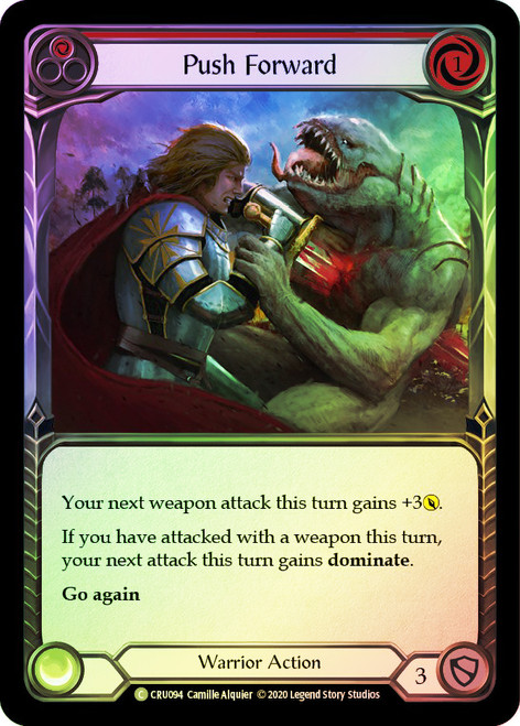 Push Forward (Red) Rainbow Foil English