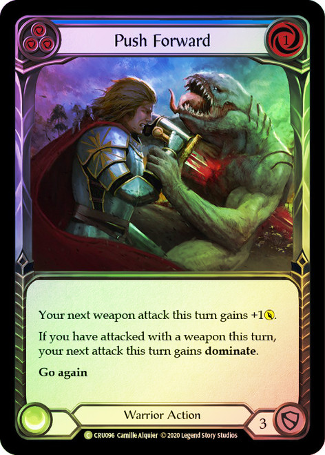 Push Forward (Blue) Rainbow Foil English