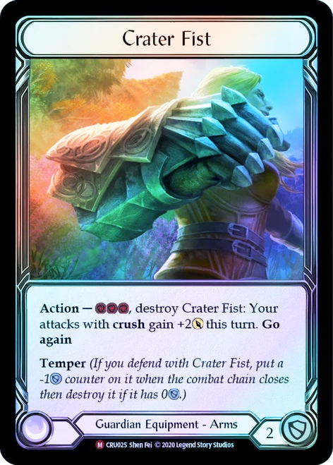 Crater Fist Cold Foil English