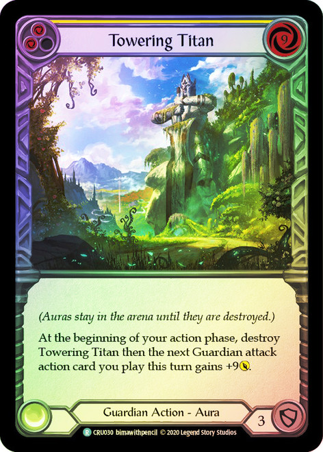 Towering Titan (Yellow) Rainbow Foil English