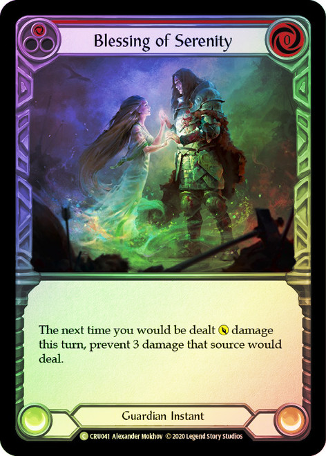 Blessing of Serenity (Red) Rainbow Foil English