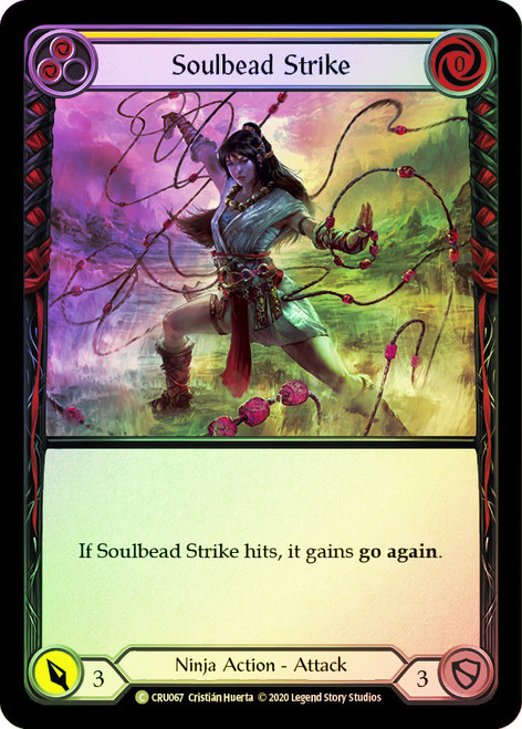 Soulbead Strike (Yellow) Rainbow Foil English