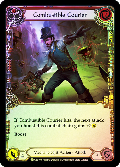 Combustible Courier (Red) Rainbow Foil English
