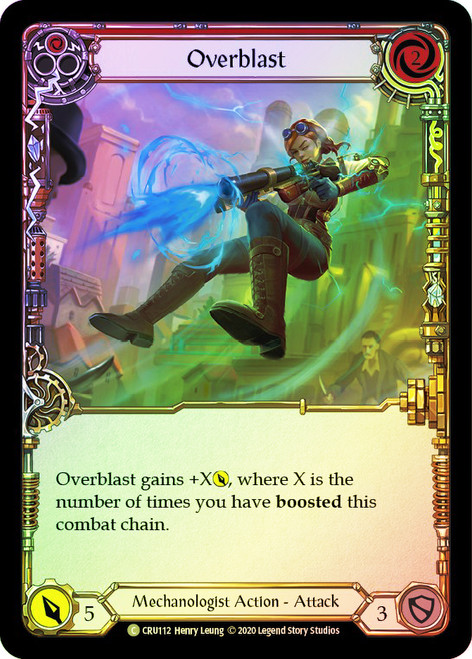 Overblast (Red) Rainbow Foil English