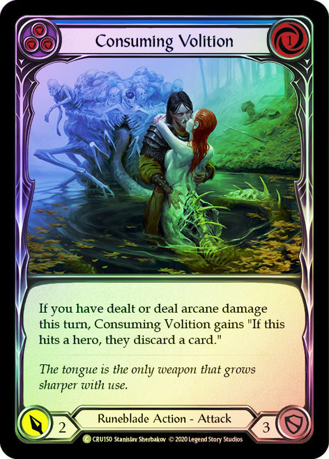 Consuming Volition (Blue) Rainbow Foil English