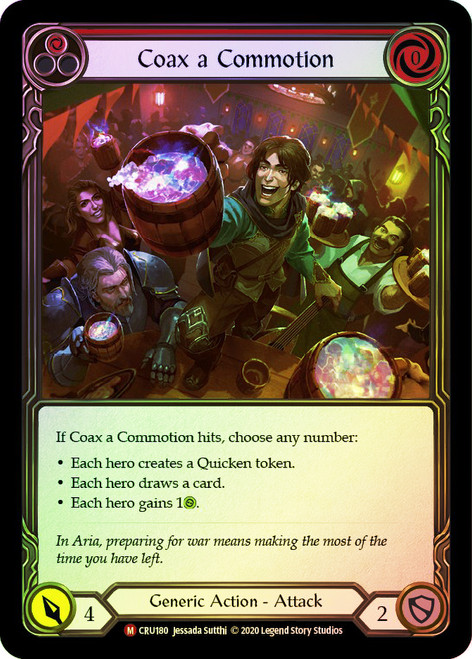 Coax a Commotion Rainbow Foil English