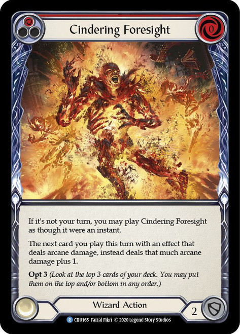 Cindering Foresight (Red) Non-foil English