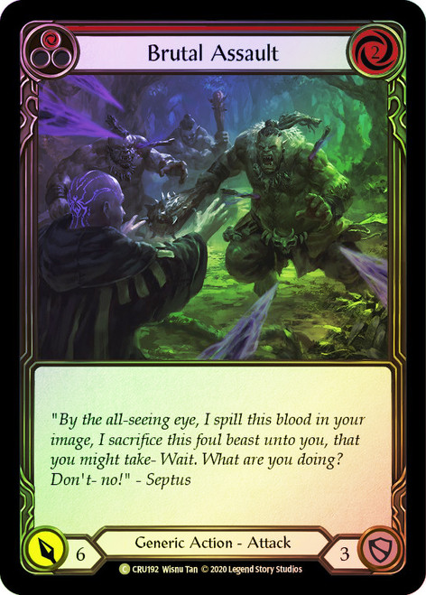 Brutal Assault (Red) Rainbow Foil English