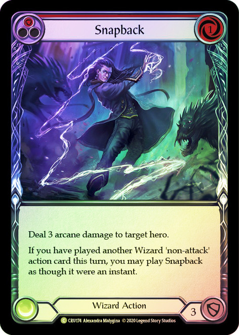 Snapback (Red) Rainbow Foil English