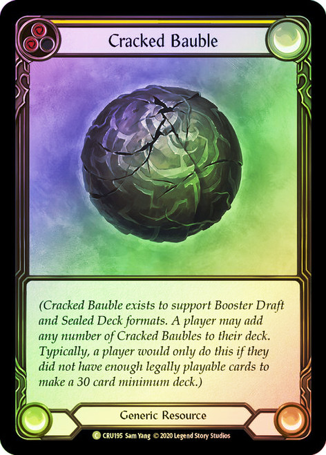 Cracked Bauble Rainbow Foil English