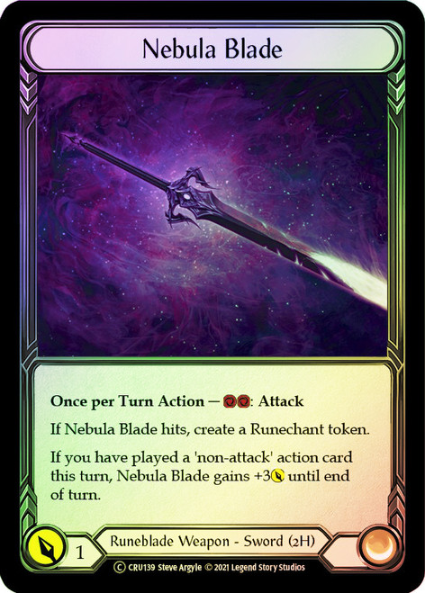 Nebula Blade Rainbow Foil English