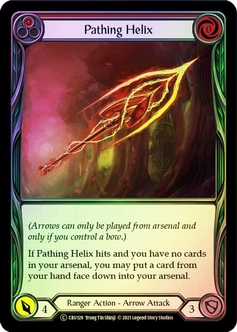 Pathing Helix (Red) Rainbow Foil English