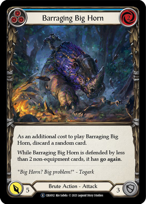 Barraging Big Horn (Blue) Non-foil English