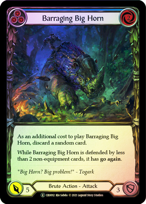 Barraging Big Horn (Blue) Rainbow Foil English