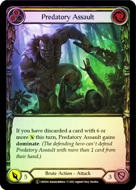 Predatory Assault (Yellow) Rainbow Foil English