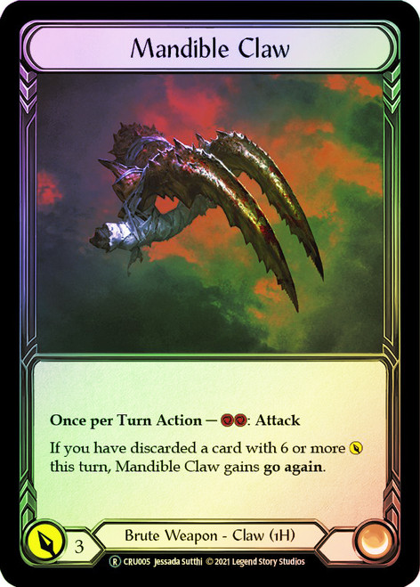 Mandible Claw Rainbow Foil English