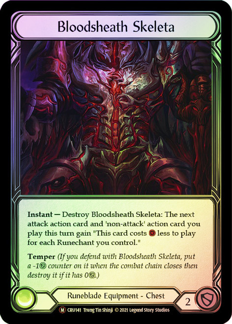 Bloodsheath Skeleta Rainbow Foil English