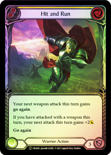 Hit and Run (Yellow) Rainbow Foil English