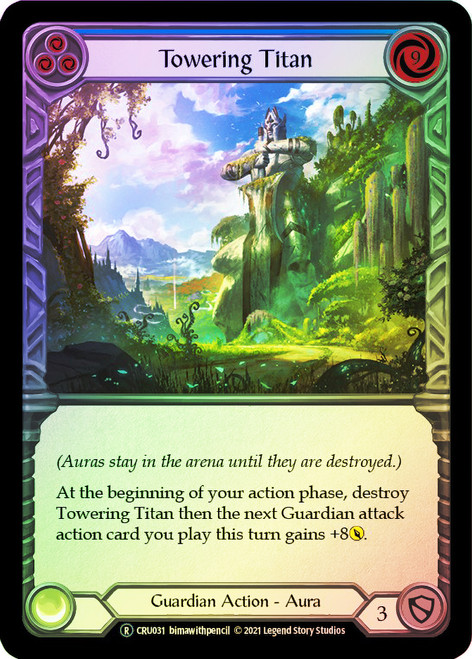 Towering Titan (Blue) Rainbow Foil English