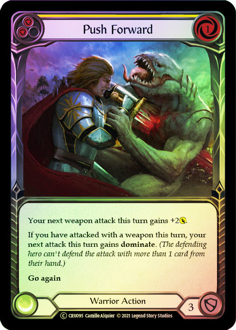 Push Forward (Yellow) Rainbow Foil English
