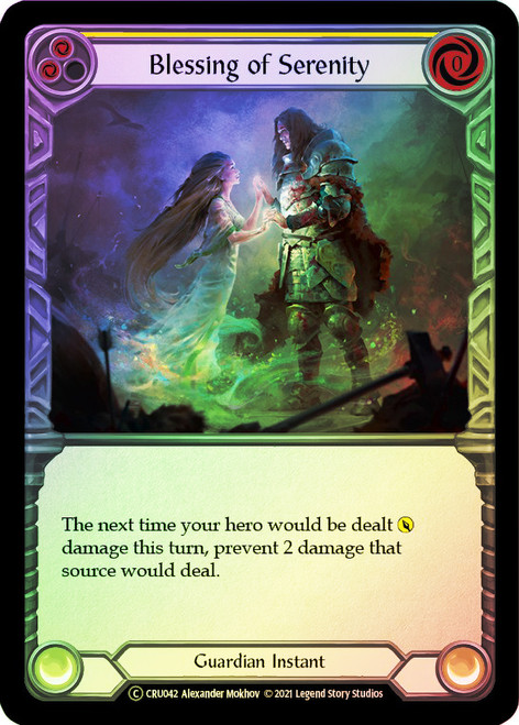 Blessing of Serenity (Yellow) Rainbow Foil English