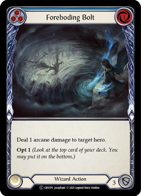 Foreboding Bolt (Blue) Non-foil English