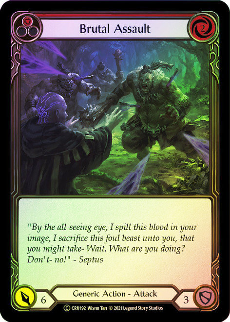 Brutal Assault (Red) Rainbow Foil English