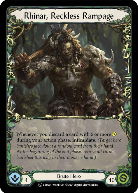 Rhinar, Reckless Rampage (Road to Nationals) | Promotional Cards