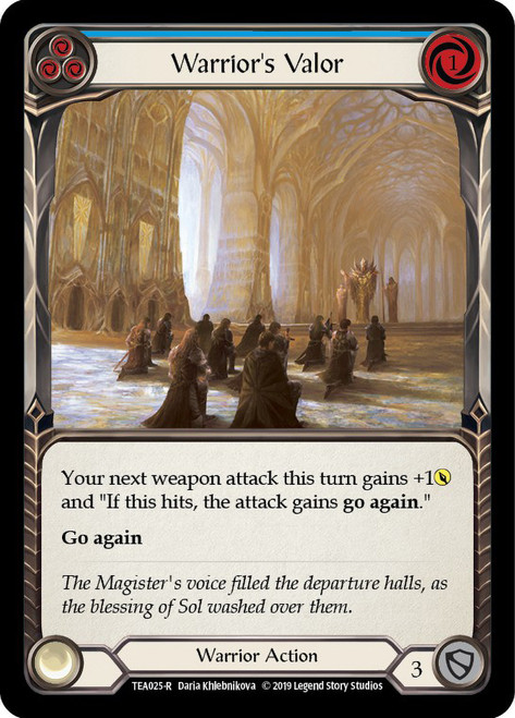 Warrior's Valor (Blue) Non-foil English