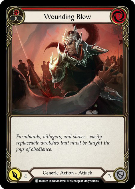 Wounding Blow (Red) Non-foil English